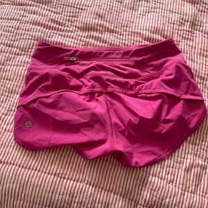 Sonic Pink Lululemon Shorts Short 2.5 Inch